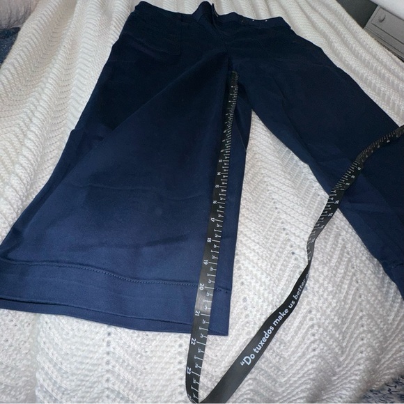 Women's Khakis & Company Navy Stretch Capri Pants - Size 12 - nwot - Picture 8 of 8